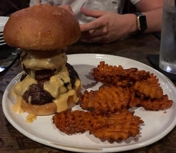 Hope you're hungry. 🍔 (photo: Michelle I.) 
.
.
.
.
.
.
.
.
.
#burgers #burgersofinstagram #thewhiskey #burgersarelife #foodstagram #foodbeast