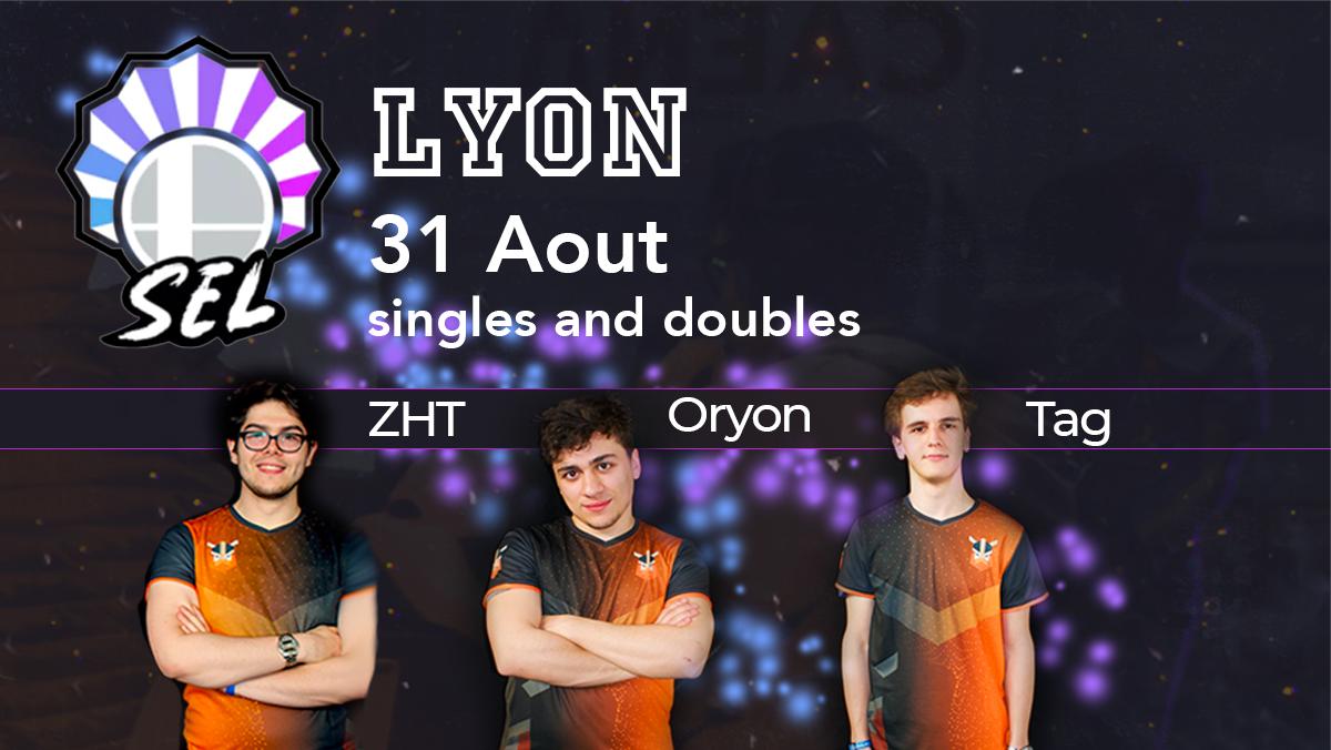 Notre trio préféré sera à Lyon ce week-end pour faire rugir 🦁les down B lors du tournoi smash organisé par <a href="/Gametek_Lyon/">Gametek</a> ! 💪

@HugoTag_ 
<a href="/7Oryon/">Oryon</a> 
<a href="/Lucas_ZHT/">ZHT</a>