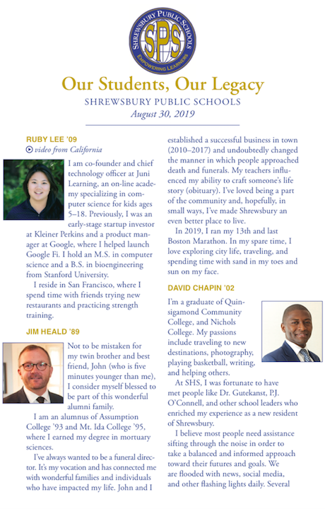 SPS_Partners's tweet photo. SPS faculty was honored and humbled to listen to the perspectives of 14 current and former SPS students during today's PD program entitled, Our Students, Our Legacy. These inspiring individuals eloquently reminded us why we do this important work.@SPS_Partners #ShrewsburyLearns https://t.co/4A9F3zi7ts
