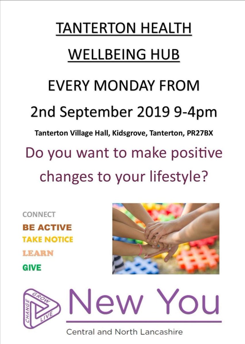 TheThewell2's tweet photo. The Well presenting R #newyou hubs in partnership with @InspireLancs. Connecting people in t community. Connection improves wellbeing @NikkiArmitage1 @KarenKjcass @dr_sakthi @ChrisLee1972 https://t.co/Dc8rvABSyb