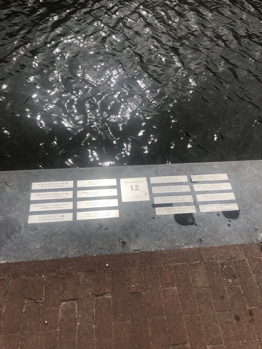 kirstyjmcneill's tweet photo. Coming back after a few days in Amsterdam. This commemorates the Jewish people murdered in just one house on just one street. So grateful to the Holocaust educators who think every single day how to communicate pain of this magnitude with care. @HolocaustUK https://t.co/0AltlsLO65