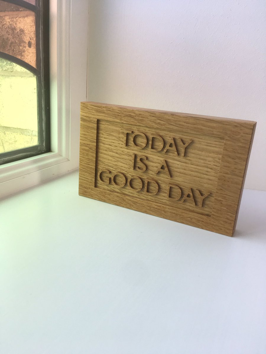 Today is a good day. A piece of oak for @MicahPurnell