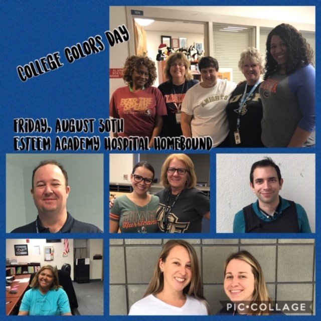#CollegeColorsDay  at ESTEEM Academy and Hospital Homebound.