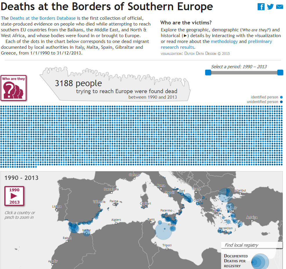 InfoMigrants's tweet photo. Between 1990 and 2013, only ~one third of missing #migrants��� remains were identified in EU 🇪🇺 countries bordering the #Mediterranean.

The families of the rest have no proof their relatives died.

That's according to a study by @VUamsterdam project https://t.co/2HK6FLg5sc https://t.co/0YXSv4f7Hq