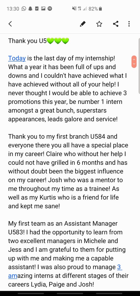 MikeU1CBM's tweet photo. Thank you U5💚💚💚💚 #U5alive #U5interns @clairef427 @joshuacarey95 @kjr124 @m_kou4 @jakesmith_erac @BenMavThompson @GM_ERAC @CHendoU5 @ebarnesy @AnnaGrayU1 @ERAC_BusinessSW @JamesEracSWU5 @JSWHARFE @U5Talent https://t.co/be8zbfpjZW
