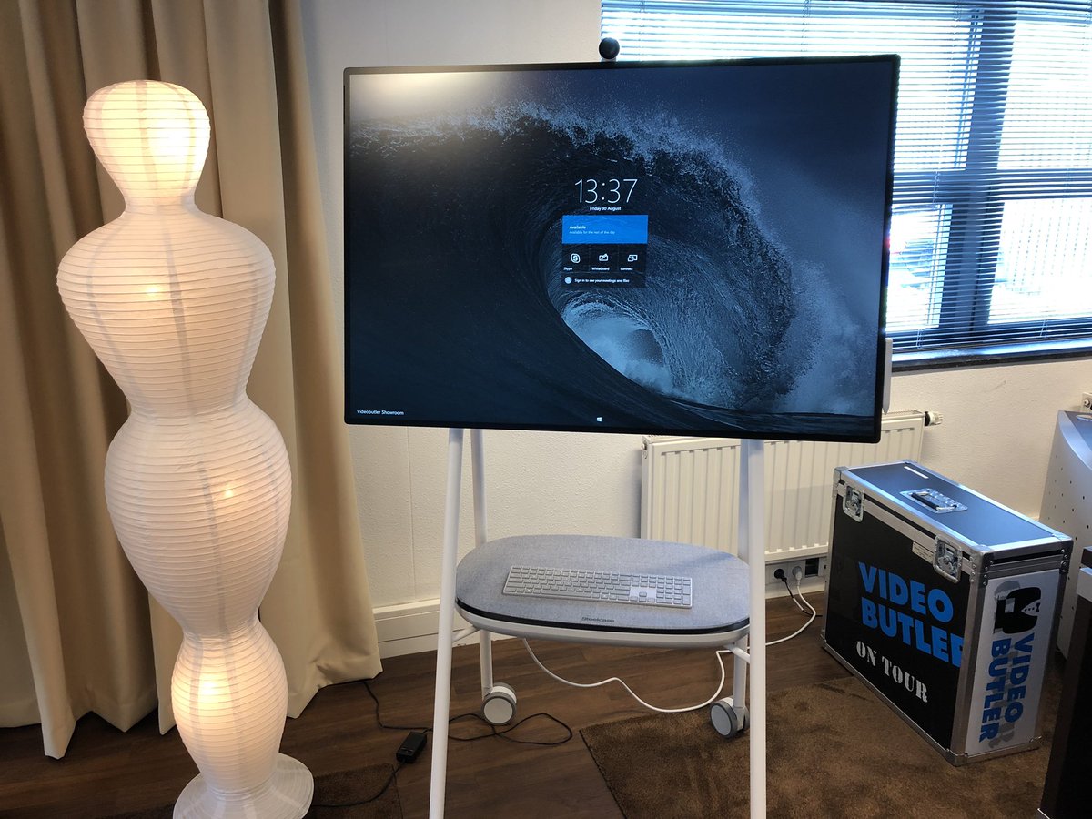 Ook onze showroom is weer voorzien van de nieuwe <a href="/microsoftnl/">Microsoft Nederland</a> #SurfaceHub2S. Kom langs voor een demo inclusief #interop en #videobutler dienstverlening videobutler.nl/contact/