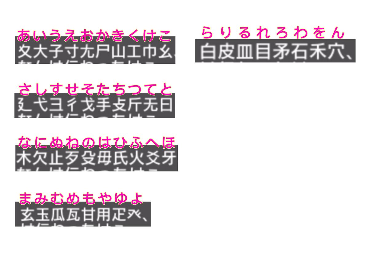 のとのとうふ 狂気と性 Twitterissa デレステpの皆さん メッセージの文字化け どうやら特定の字が特定の漢字に変わるみたいです というわけでひらがなだけ文字化け表作ってみました ひらがながプロデューサー名に入ってる人 一度確認してみてください あと のとのとうふ 狂気と性 Twitterissa デレステpの皆さん メッセージの文字化け どうやら特定の字が特定の漢字に変わるみたいです というわけでひらがなだけ文字化け表作ってみました ひらがながプロデューサー名に入ってる人 一度確認してみてください あと