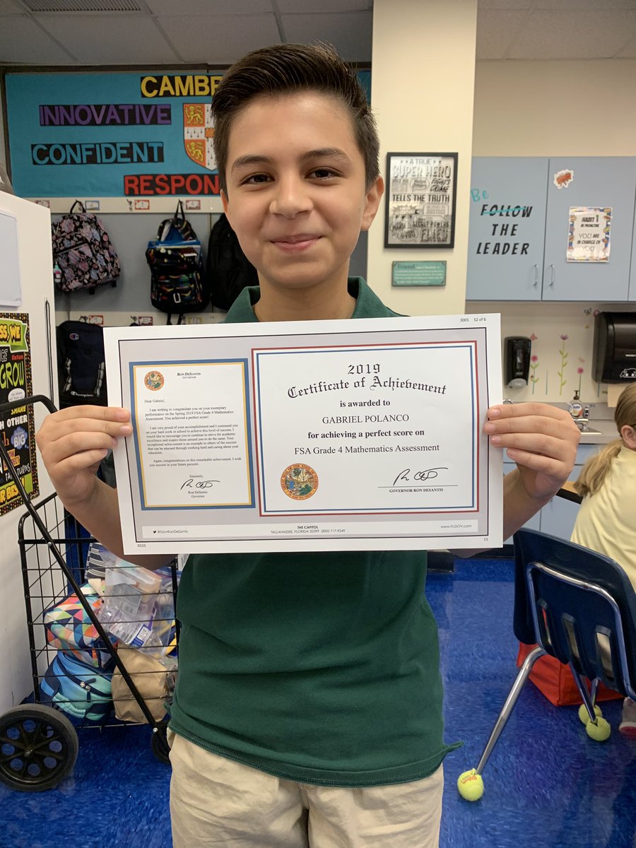 mrs_penasclass's tweet image. Woohoo! I’m beaming with pride for this awesome leader. He scored 100% on his math FSA.  Way to go Gabe and @MissJewett4th! #GreatHappensHere @TommieBarfield #FSAMath
