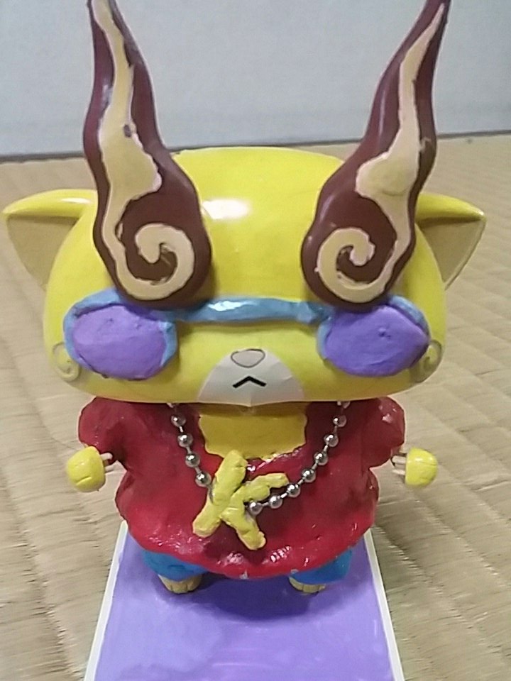 おやかた 妖怪ウォッチのアニメを始めてみたのが コマさんはじめての夜遊び編 その時に Kj の衝撃を受けたのもそれが始まりだったりして 当時頑張ってパテを試行錯誤しながら改造して作った Kj のプラモ ビッグサイズコマじろうとの合体も可能w この