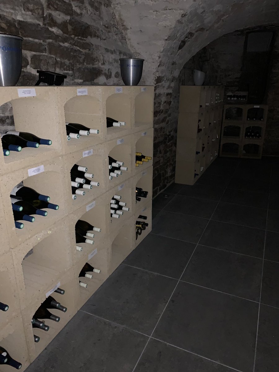 RealEnglishWine's tweet photo. Oh dear - staying in Beaune and we have an honesty wine cellar. #trytoresist #beaune #pinotnoir #chardonnay https://t.co/K6VPxi1nSm