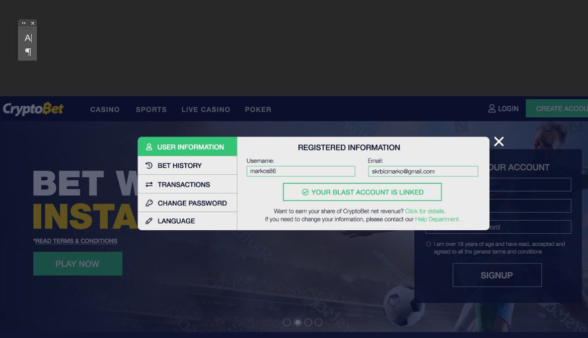 CryptoBet.com tweet media