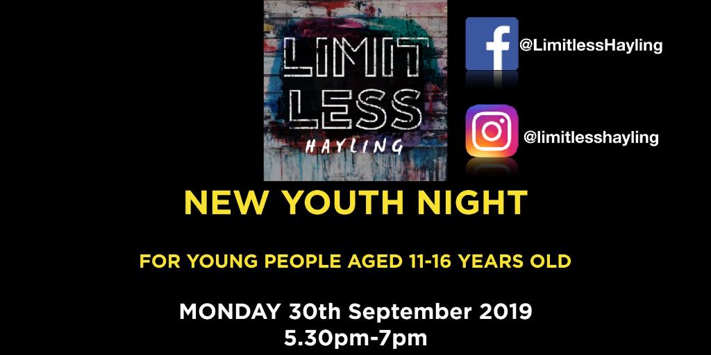 limitlesshcc's tweet photo. We are just one month away from our Limitless Hayling launch night. We are so excited about our first youth night. #LimitlessFam #YouthNight #HaylingIsland #Hayling https://t.co/VlhubVqZlj