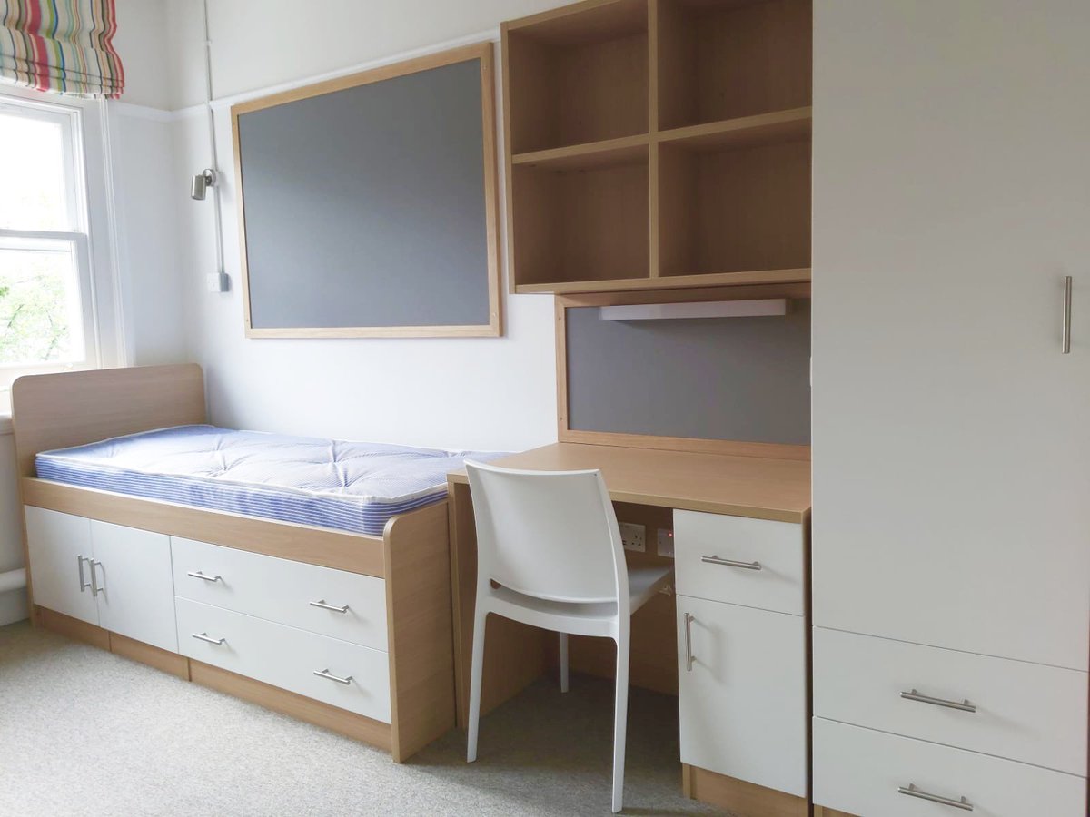 Cobus_spaces's tweet photo. Happy Friday! We're excited to be putting the finishing touches on one of our projects at @cheltladiescoll today. It won't be long before the students return for their new school year, we hope they like their new accommodation!

#inspiringspaces #educationalinteriors #design https://t.co/OcB7ASFTjo