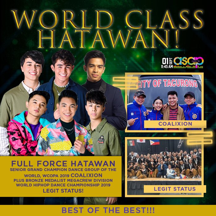 ASAPOfficial's tweet photo. WORLD CLASS HATAWAN!!! #ASAPNatinTo 🔥🔥🔥 https://t.co/z4GXgG40jV
