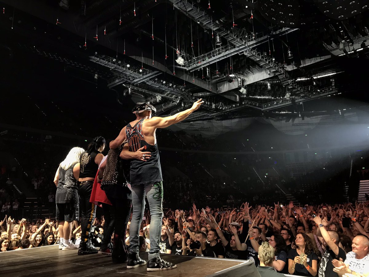 AlexAvery2's tweet photo. Did I mention I got to see the @scorpions again this year in Poland too. @rudolfschenker #scorpions https://t.co/pjBipH40kR