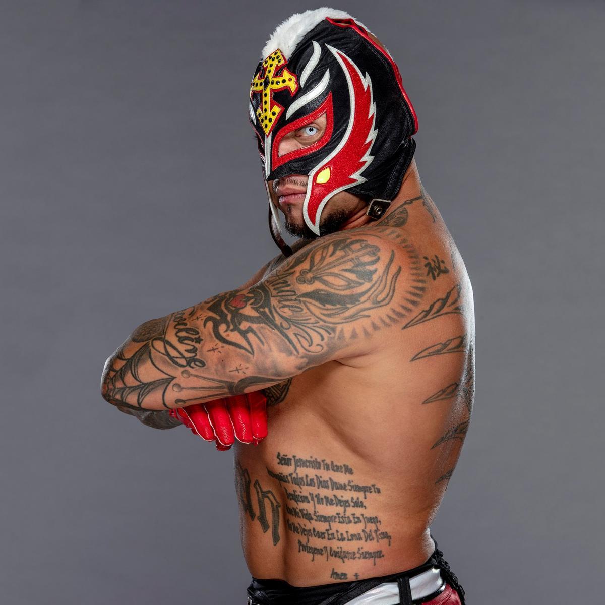 WWEIndia's tweet photo. Take a close look at @reymysterio's tattoos from #SuperstarInk: 
https://t.co/iVxoyIuH0o https://t.co/w77MFXvrJn