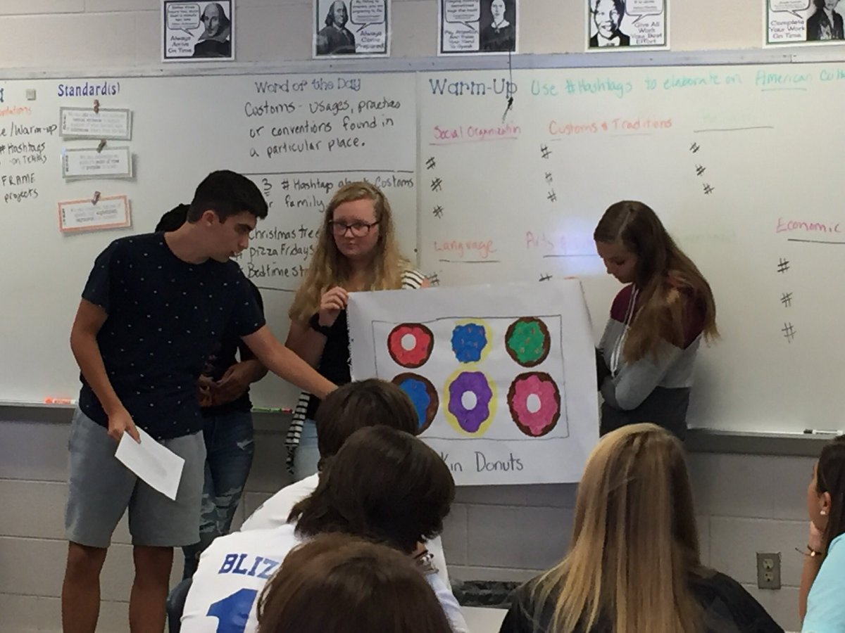 meldernc's tweet photo. Amazing instruction with awesome kids at @RHS_Wildcats Mrs. Tucker facilitating HS nonlinguistic representations of how culture and literature are connected. Love seeing amazing teaching. Oh yes, this was the first week of school π#OCSFrameworkFriday https://t.co/eZs3FIJGh8