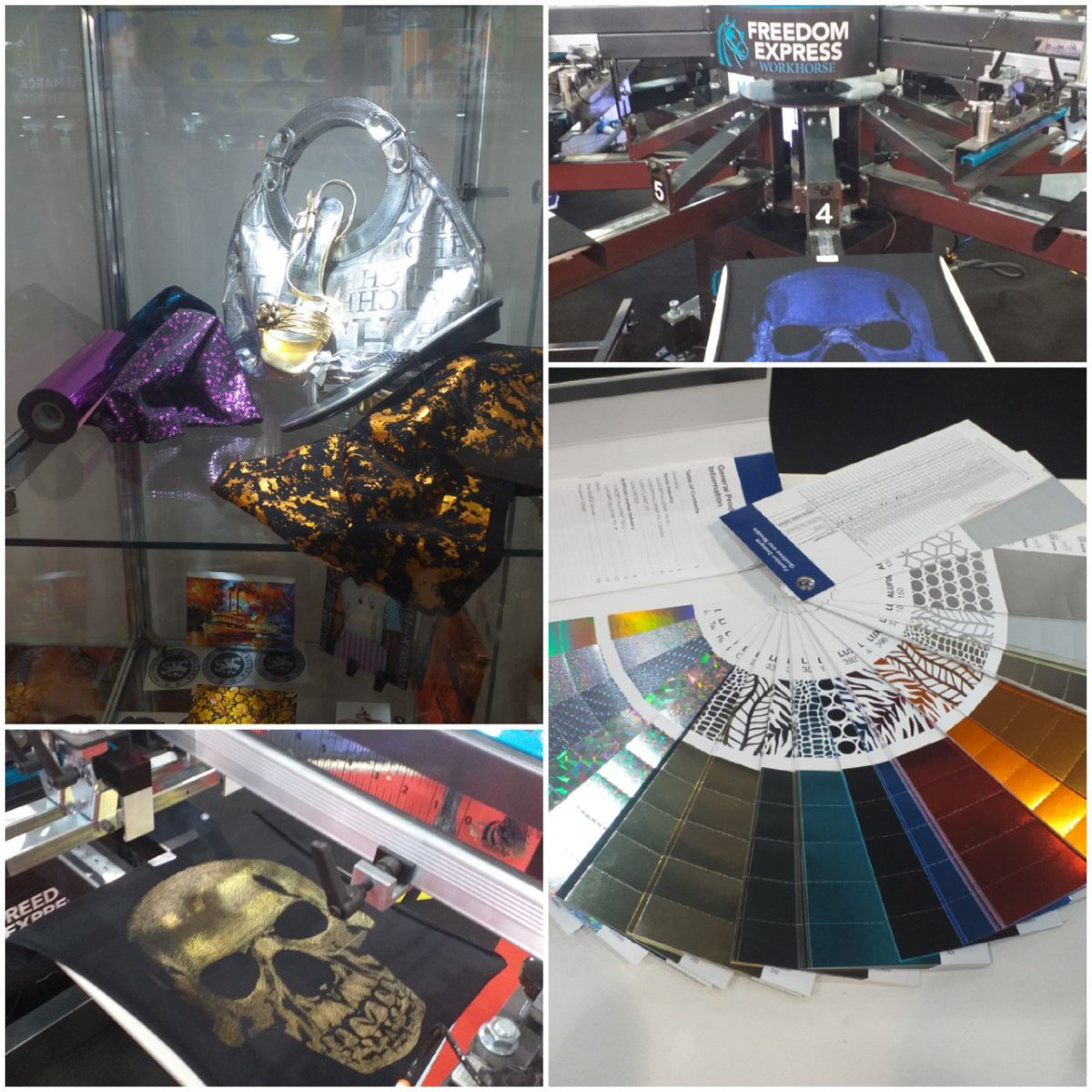 fassi_mexico's tweet photo. El foil es un proceso decorativo que se logra con un papel metalizado dejando un aspecto brillante, se debe aplicar con precisión por medio del calor de una plancha especial.

#Foil #estampado #metalico #estampadoMetalico #serigrafía #pymes #diseño #decoración #industriaTextil https://t.co/4aHY7fiMxp