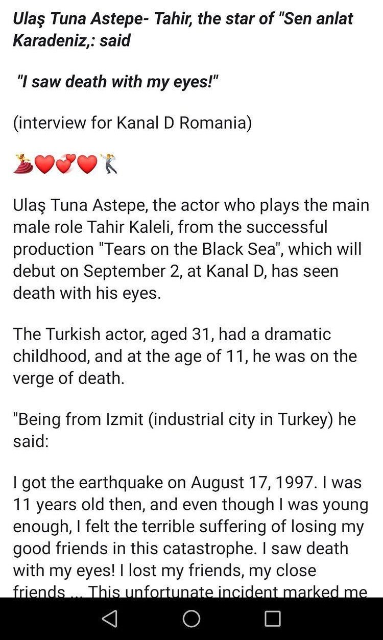 Dtk Ama Sck Hanker Fan On Twitter Who Is Ulas Tuna Astepe He Is The Most Wonderful Person Who I Know He Gave An Interview To Kanald Romania In Spite Of Hurdles Of