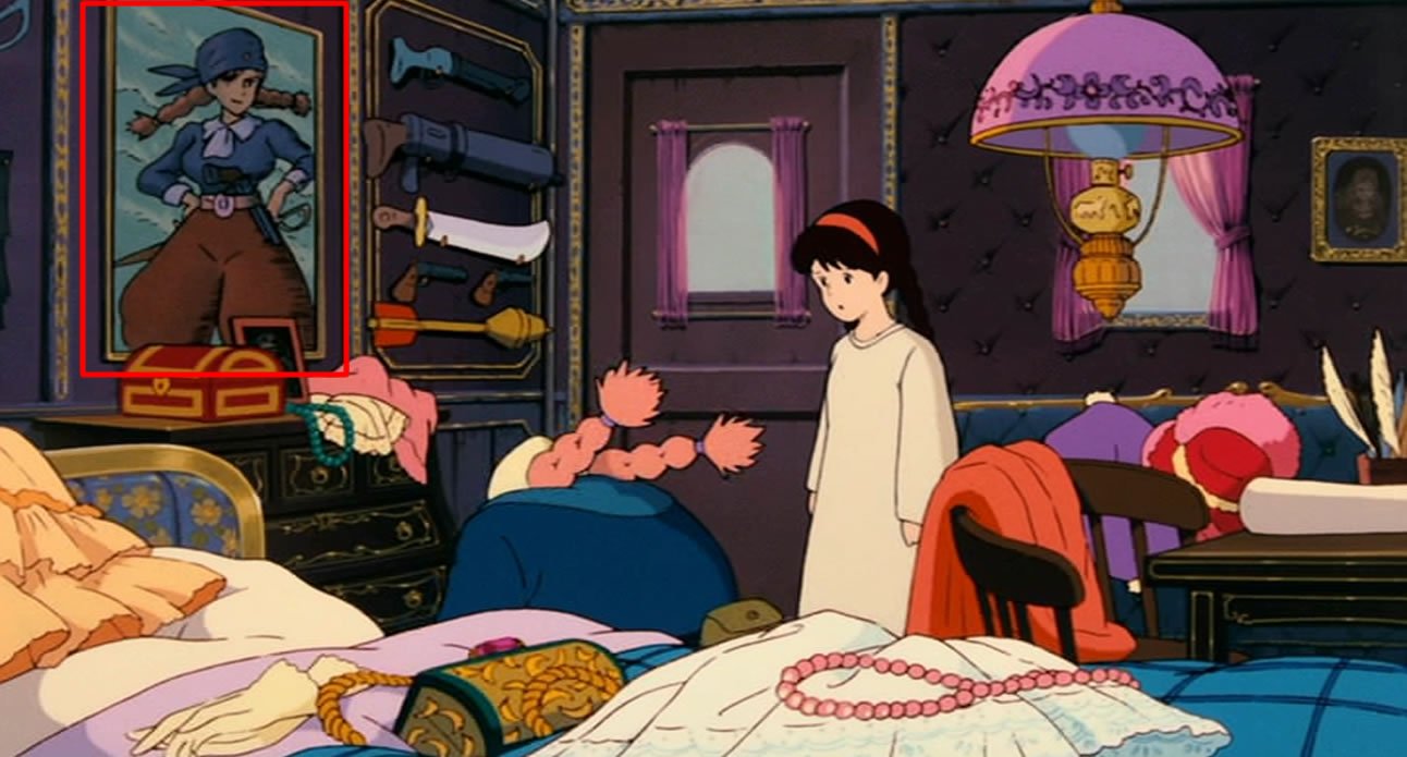 ジブリのせかい 非公式ファンサイト ドーラの部屋には ドーラの若い頃の写真があって シータと似ています シータが年を取ると ドーラのようになるのは本当のようです T Co 5r6jo5uukm 天空