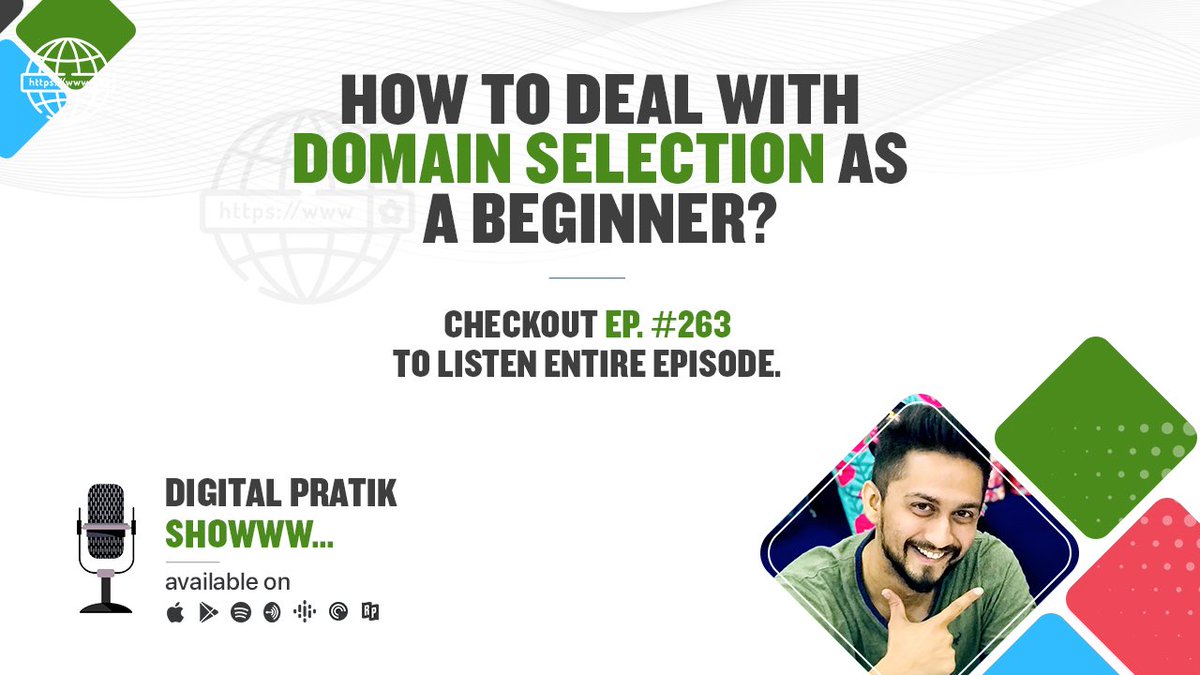 digitalpratik's tweet image. How to deal with Domain Selection as a beginner | Ep. #263

digitalpratikshow.com

#digitalpratik #domainselection #domainname #digitalmarketing