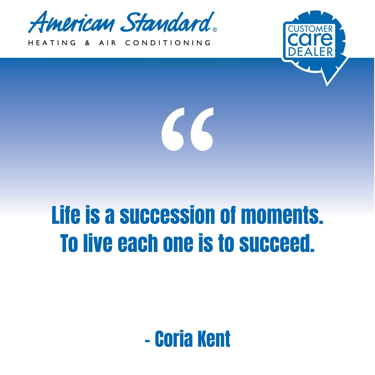 CCDealer's tweet photo. “Life is a succession of moments. To live each one is to succeed.” – Coria Kent https://t.co/uJinAMzkYl