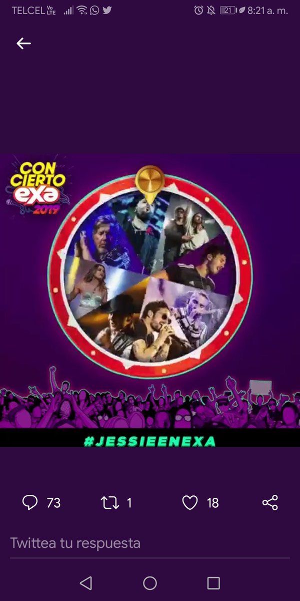 bryankayzer's tweet photo. @ExaFM Canción favorita: Voy a beber
Canción con colaboración: Casate conmigo de Nicky Jam y Silvestre Dangond
#JessieEnExa
PORFAVOR ES MI ANIVERSARIO 💍 QUEREMOS IR Al CONCIERTO EXA https://t.co/PntbgrDfdm https://t.co/c6Om6gxAlx https://t.co/SKpsc05ynK