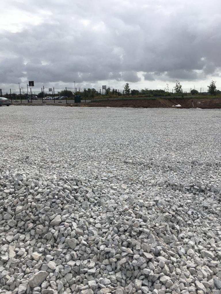 PST_Sport's tweet photo. Groundworks phase well underway at Gaelscoil Mhainistir Na Corann in Midleton, Co. Cork for a 1,500 sq/m 3G pitch with kerbing, fencing, netting, goal posts, ducting & bases for lighting & ball wall.
#YourPitchOurPassion
#CompleteTurnKeySolution https://t.co/PUfOIe6LtG