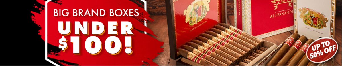 SeriousCigars's tweet photo. Big Brand Boxes Under$100! https://t.co/jvHOeDYcAS https://t.co/FWC6tndCQZ