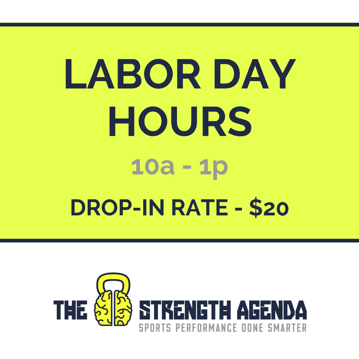 StrengthAgenda's tweet photo. Hours for Monday 9/2/2019 https://t.co/FWYM7ewFiY