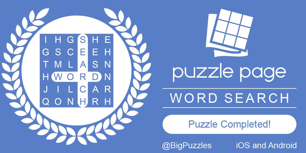 Lekspert's tweet image. I completed a Word Search in #PuzzlePage. Play for free! puzzle-page.com