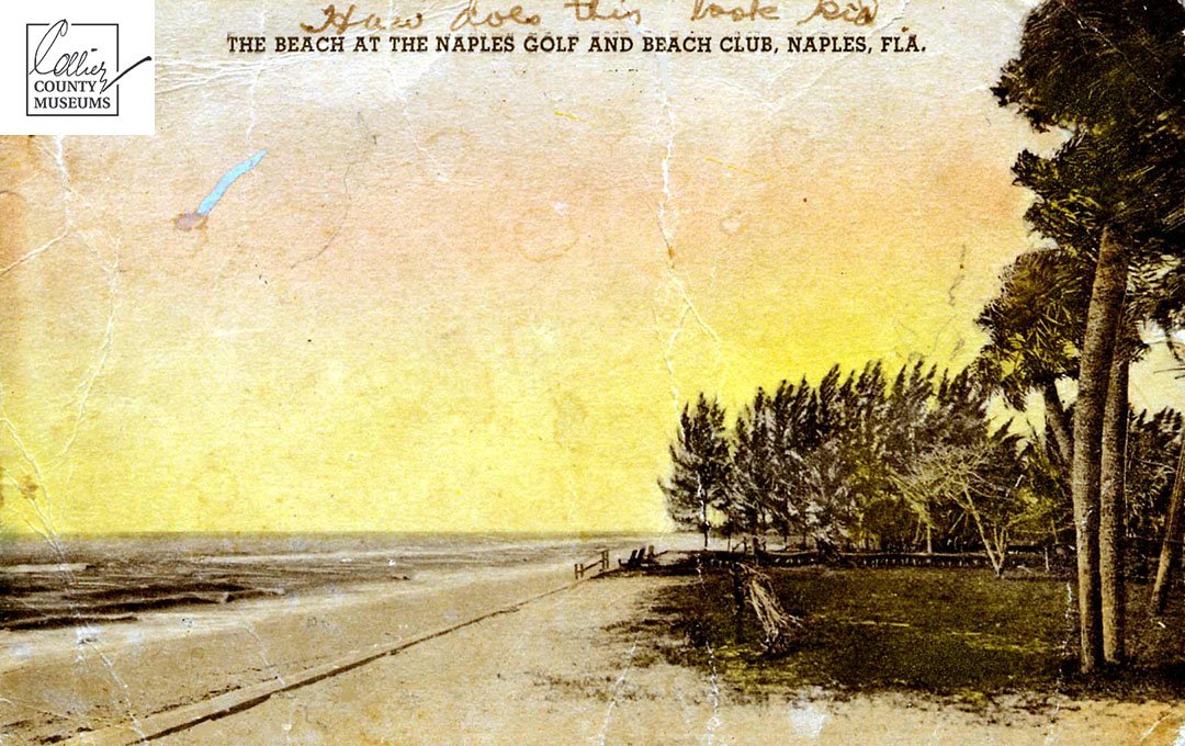 CollierMuseums's tweet photo. Lucy House Storter wrote on the top of this postcard she sent in 1943, "How does this look kid?". Looks perfect to us! Happy #NationalBeachDay from the #paradisecoast 🌴❤️
#colliermuseums #swfl https://t.co/MGn98W29Vs
