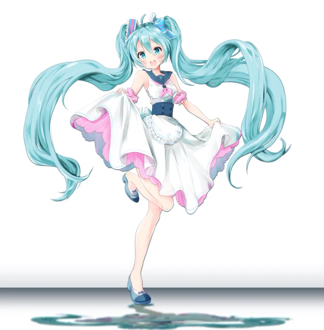 ミクーんの誕生日絵まだ描けてないので目がなれるように(?)最近のお気に入り貼っておきますね! 