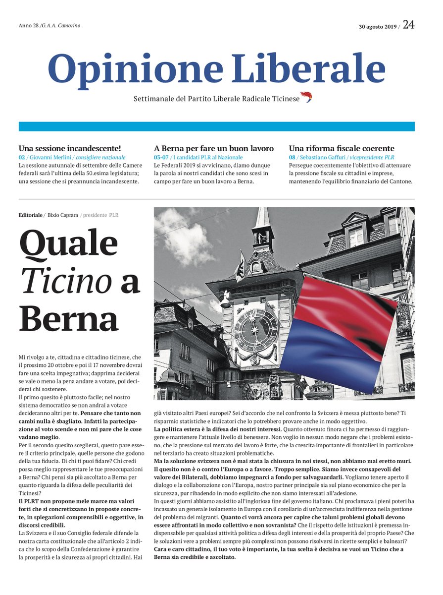 PLRTicino's tweet photo. Perché la politica ambientale è anche politica economica. Leggi la nuova edizione di #OpinioneLiberale del @PLRTicino in formato digitale QUI: https://t.co/FB450B5lkO https://t.co/JwjiaJBNBr