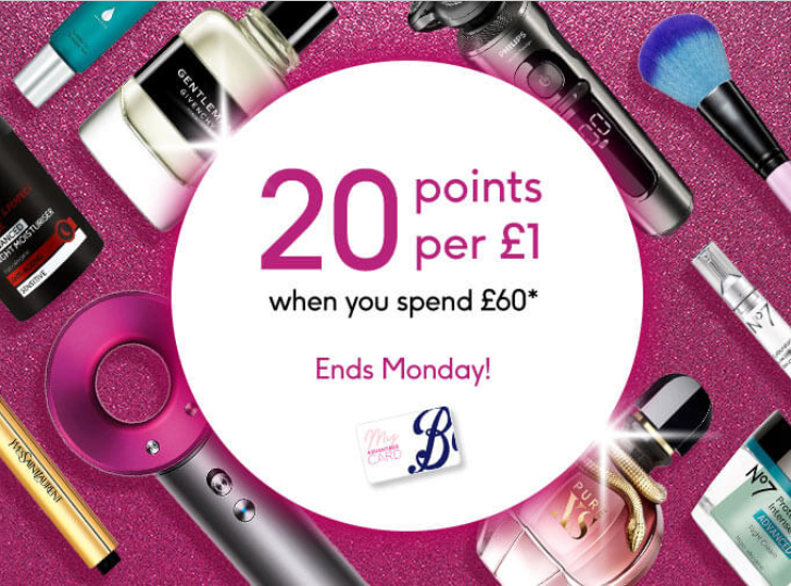 Don't miss the amazing points weekend at Boots, Inverness Shopping Park! Get 5 times more points for your purchases - but you better be quick, the offer ends on Monday. 🏃‍♀️