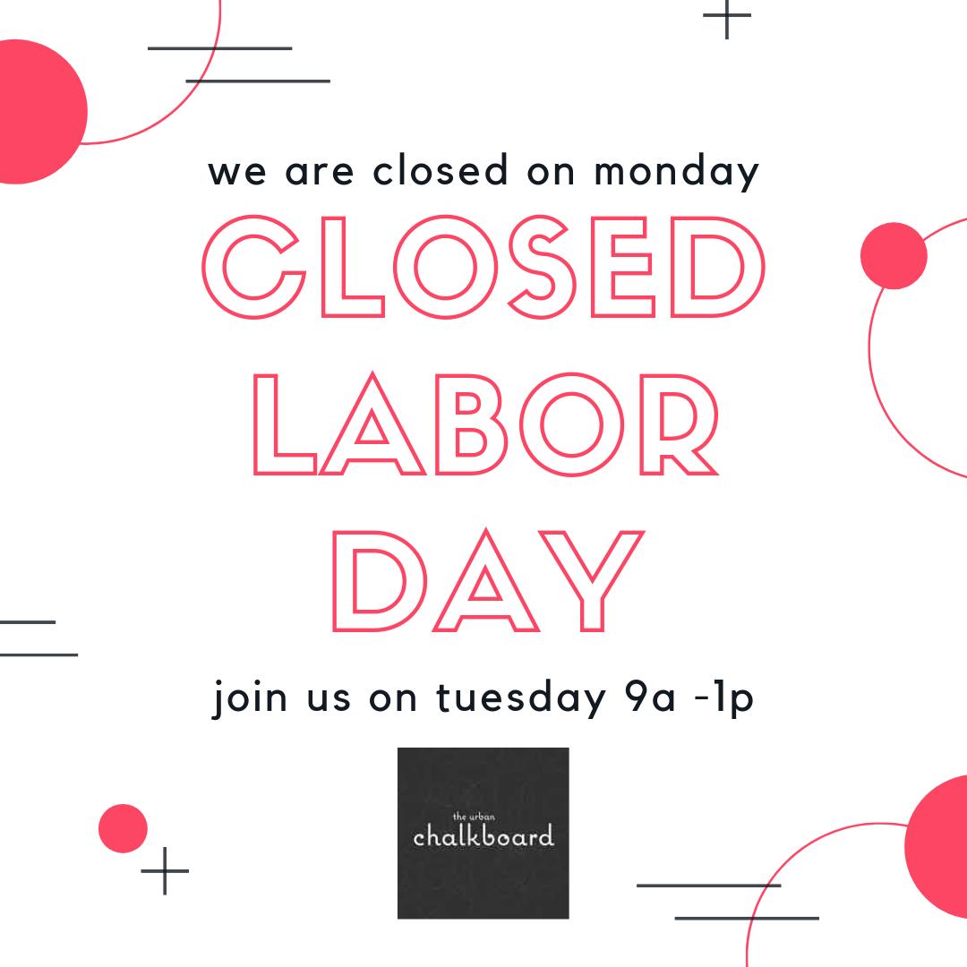 We are closed for Labor Day- Sept. 2nd

Join us on Tuesday 9a 1p

#closedfortheholiday #laborday #businesshours #carmelindiana