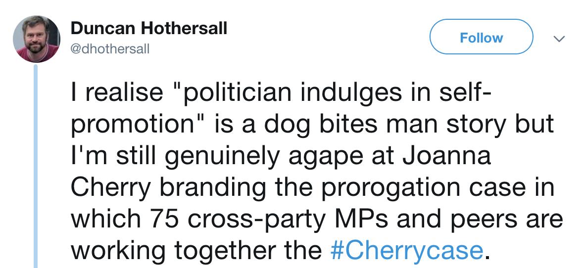 wgsaraband's tweet image. I think he needs a case full of sherry bottles, rather than desperately making himself look like a fool over the #Cherrycase 🤔