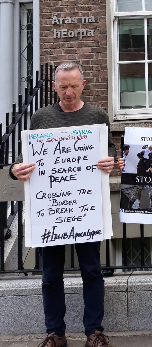 grannies4equal's tweet photo. @nedalalamari 'You kill us but we refuse to die silently'
#BreakTheBorders
'We are going to Europe in search of peace.
Crossing the border to break the siege'
#STOPIdlibApocalypse
SHOUT, SHOUT FOR SYRIA
Europe you appease Russia, provide refuge for Russia's victims.
@simoncoveney you too https://t.co/2YGBV1MxQV