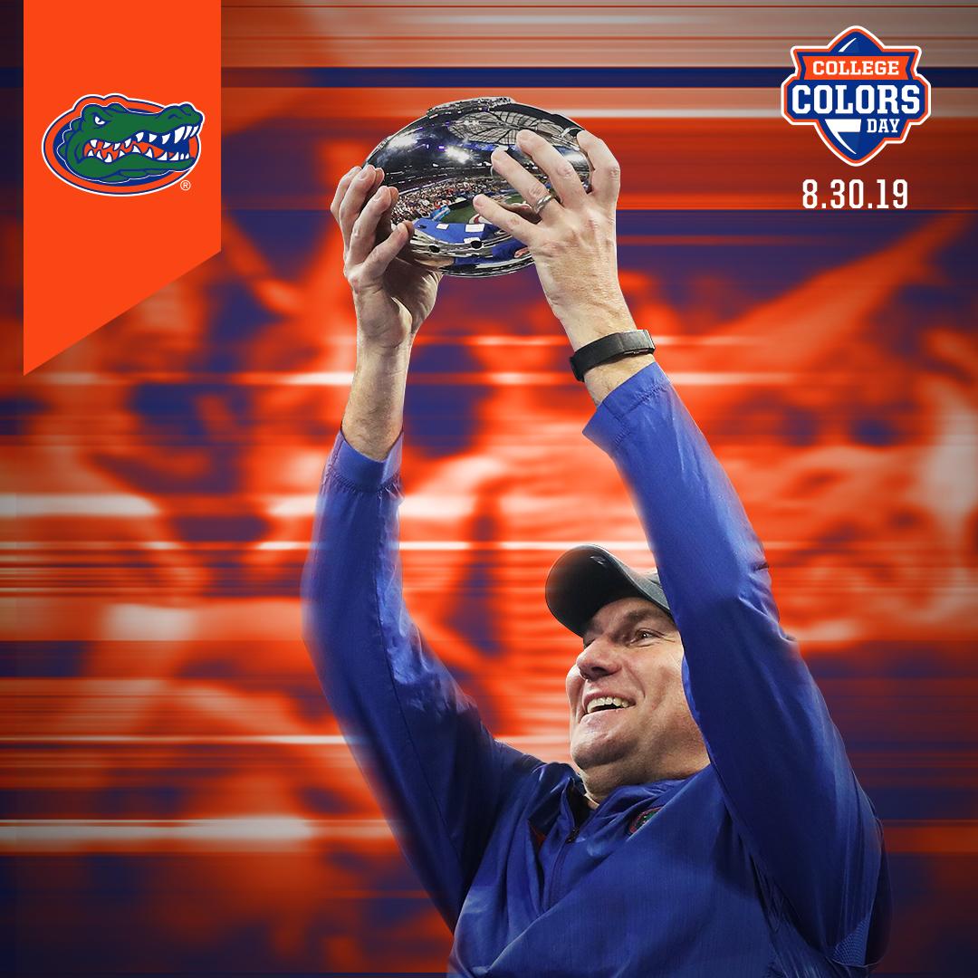 FloridaGators's tweet photo. Today's the day! Reply and show us your 🔶 &amp; 🔷! 
#CollegeColorsDay #GoGators https://t.co/NRJePi1RAE