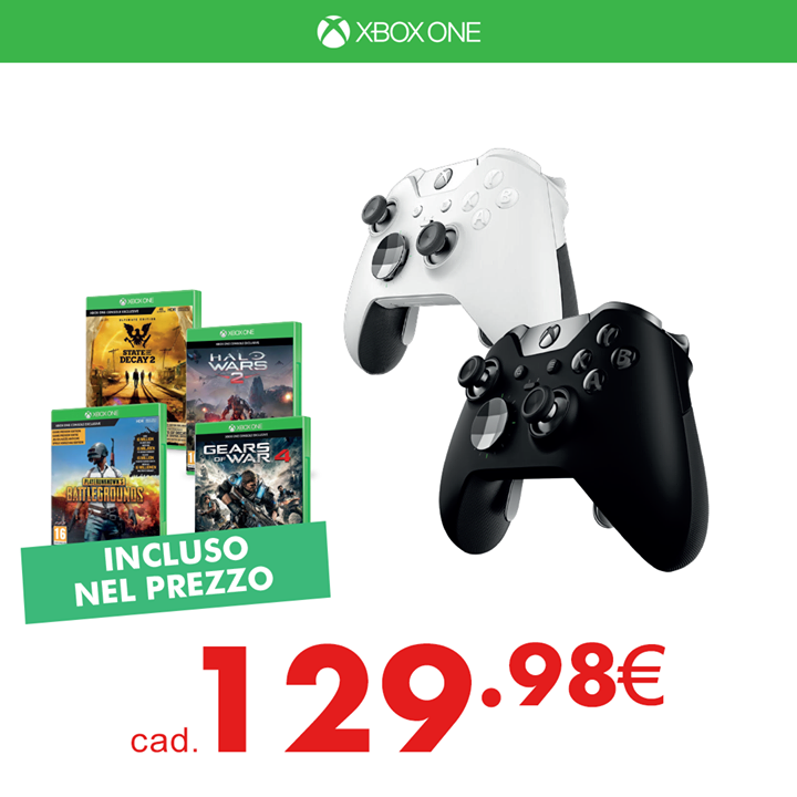 gamelifeitalia's tweet photo. Il vero inizio dell'anno nuovo è a settembre, lo sappiamo tutti, per questo abbiamo deciso di renderlo più piacevole con delle offerte speciali! Quale sceglierete? 
#XboxOneX #ControllerWireless #Fortnite
https://t.co/dtS4RoUV0S https://t.co/N8EWHC3OVA