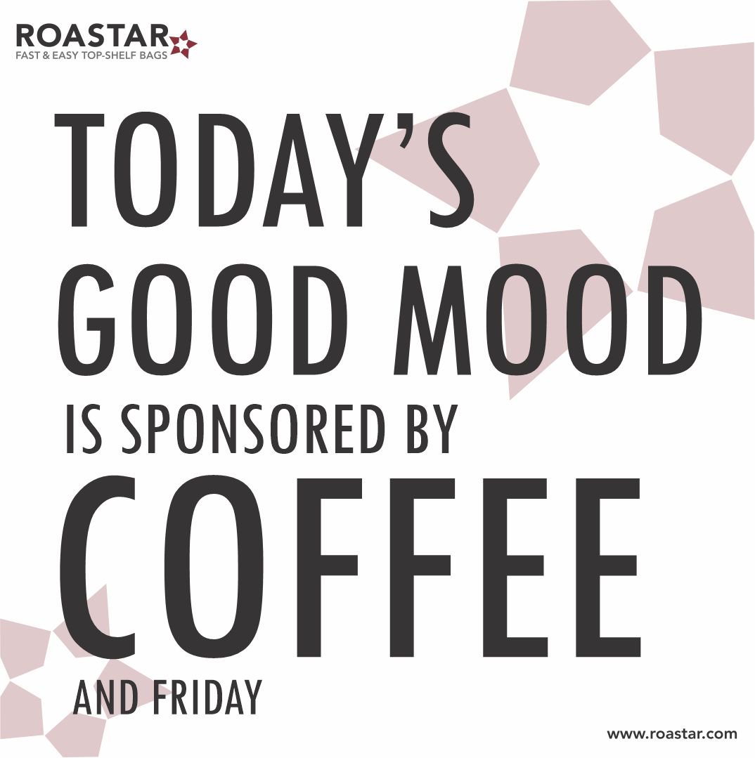 RoastarBags's tweet photo. May your coffee be hot and your Friday be short. 
#coffee #friday #fridayCoffee #bragyourbag #flexiblePackaging #customPrinted #customPackaging https://t.co/unwBfeOpKz