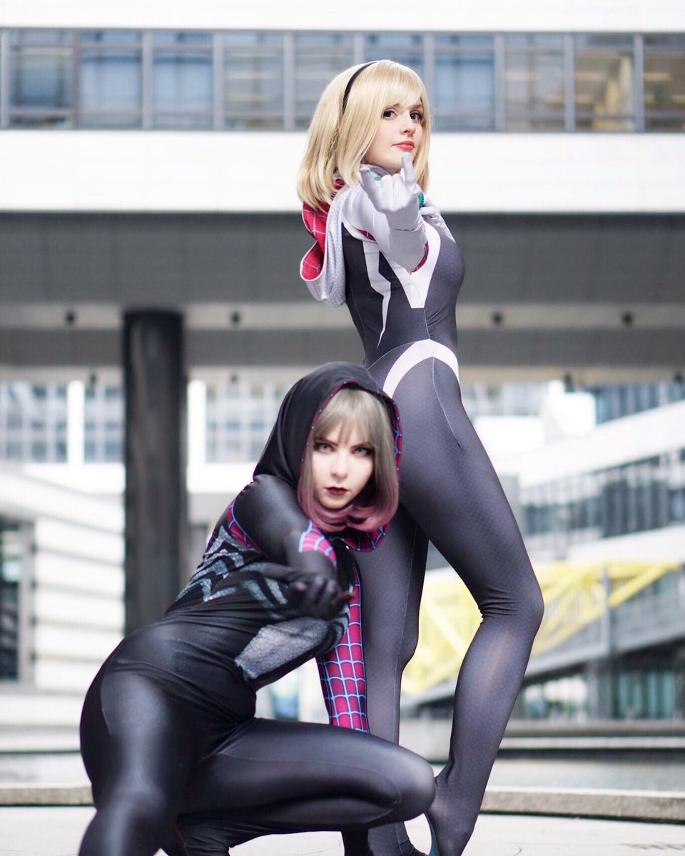 NekoSchneko's tweet photo. First spidergwenxgwenom photo of our shooting with @blueberry_witch https://t.co/pzauXXC1Bc