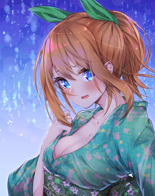 佐原玄清△SaharaGenseiさんがTwitterに投稿した中野四葉(五等分の花嫁)のイラスト。