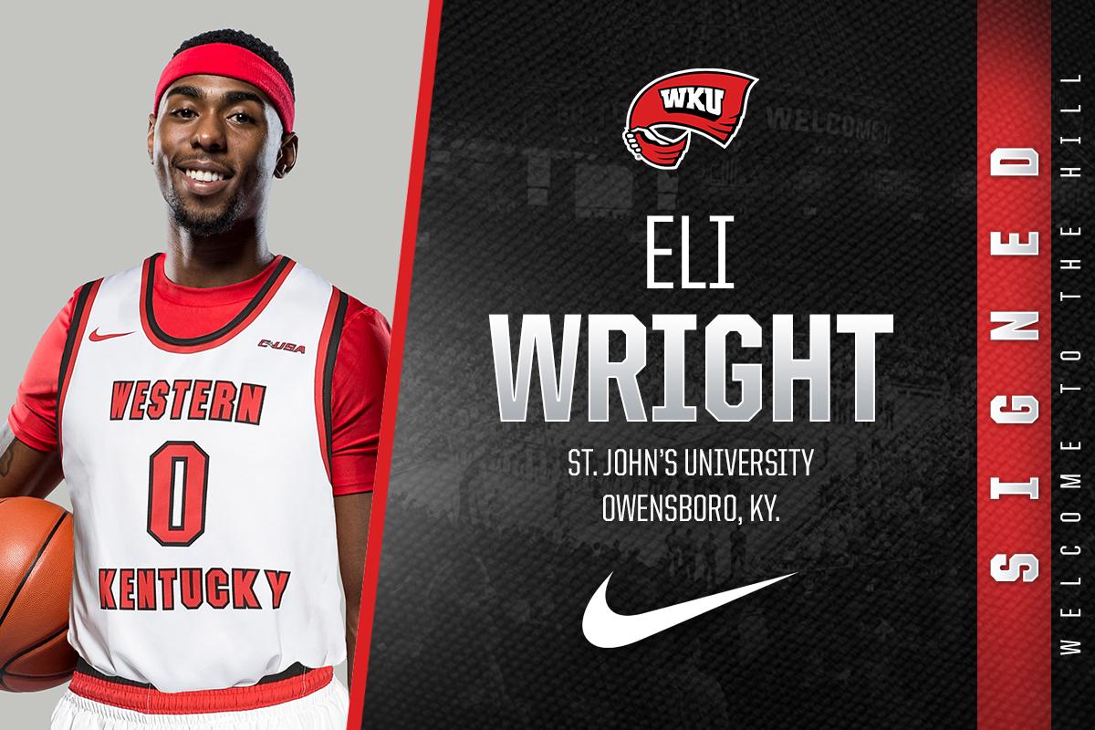 WKUBasketball's tweet photo. 🏀 #WelcomeToTheHill ✍
We're still adding to the family. Hilltopper Nation, please welcome transfer guard and Kentucky native Eli Wright to our program! #GoTops
📝 | https://t.co/elnSJpTHDT https://t.co/1rp3wdeRUn