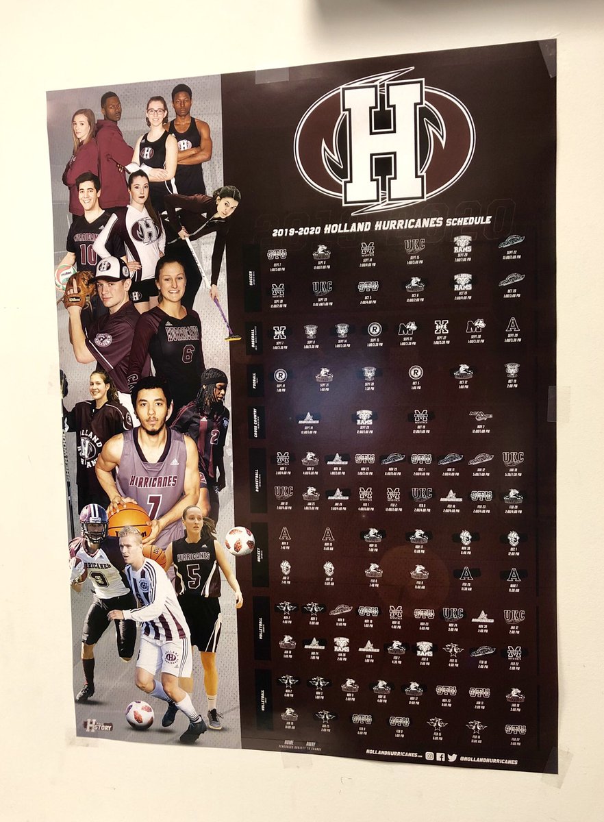 2019-20 poster calendars are in! Stop by the CCE to grab one of these beauties! 🔥