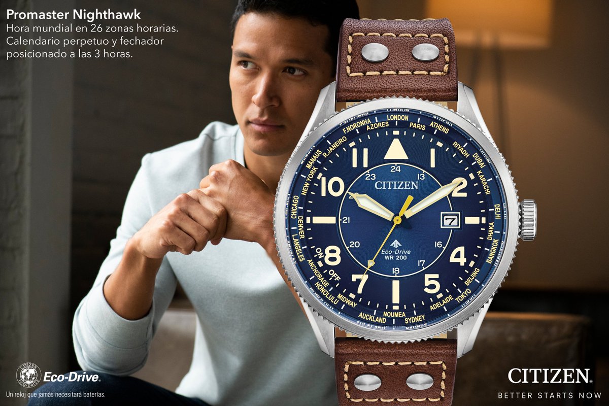 CitizendeMexico's tweet photo. Renovado y reinventado, con estilo #Vintage, te presentamos el #PromasterNighthawk, llego para quedarse. Se muestra con caja en acero inoxidable y correa de piel café. Con nuestra Tecnología #EcoDrive jamás requerirás cambiar la batería. https://t.co/hKyYLf77t0. https://t.co/zITa5jxduJ