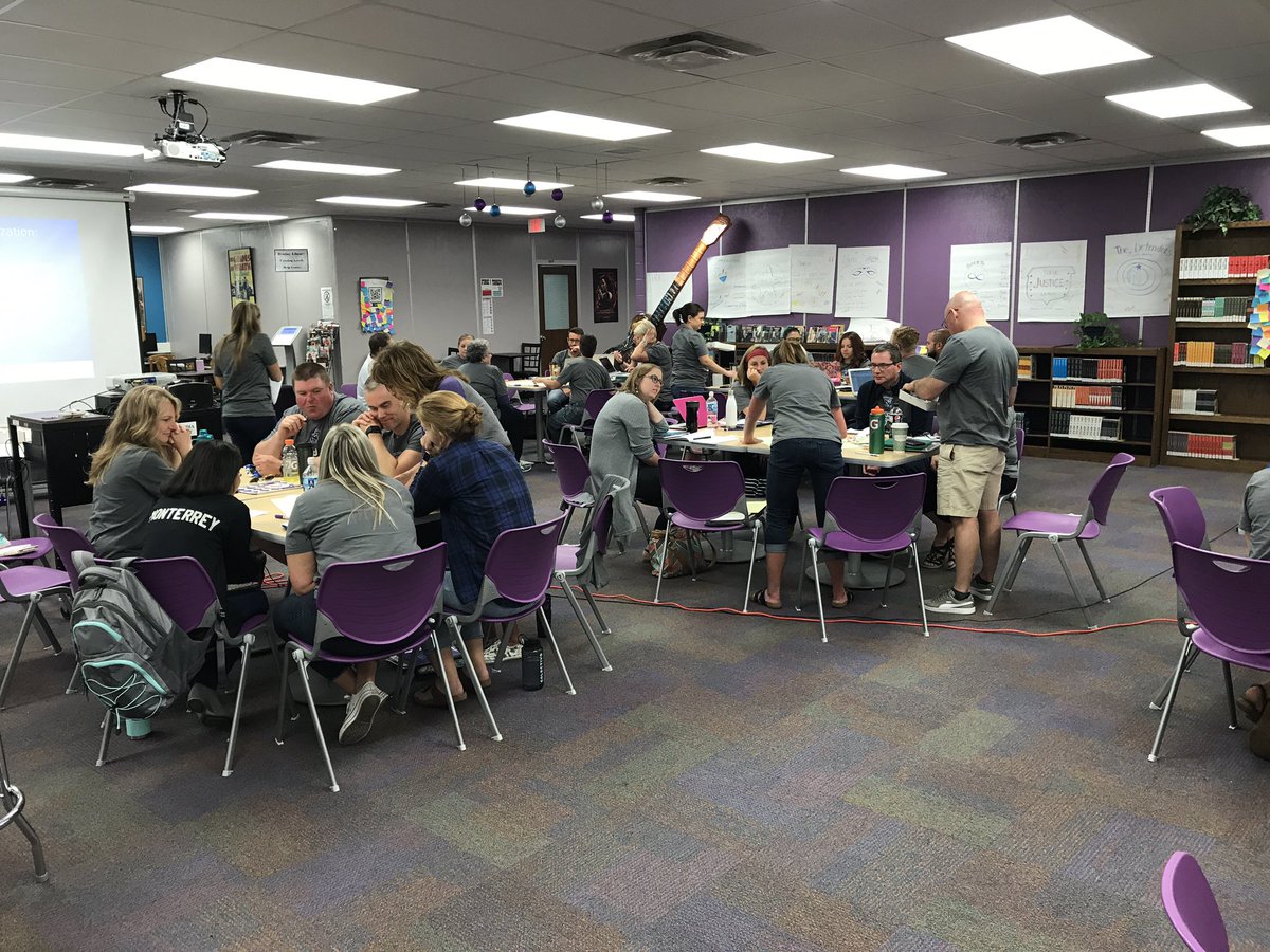 DanKeyser3118's tweet photo. Teams at @WaukeshaNorth1 discussing and drawing what organization looks like through the lens of a student. #sdwPositiveImpact #AVID https://t.co/cD4MbdyRCF