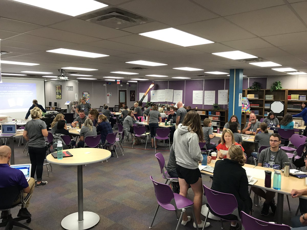 DanKeyser3118's tweet photo. Teams at @WaukeshaNorth1 discussing and drawing what organization looks like through the lens of a student. #sdwPositiveImpact #AVID https://t.co/cD4MbdyRCF