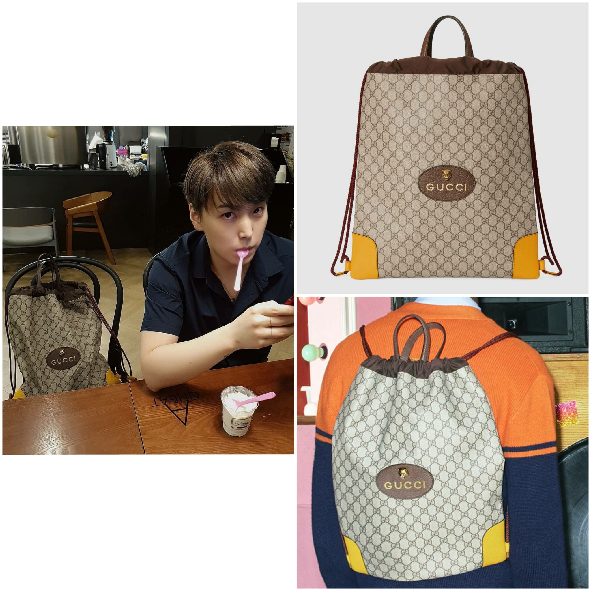 Gucci neo vintage drawstring backpack new arrivals