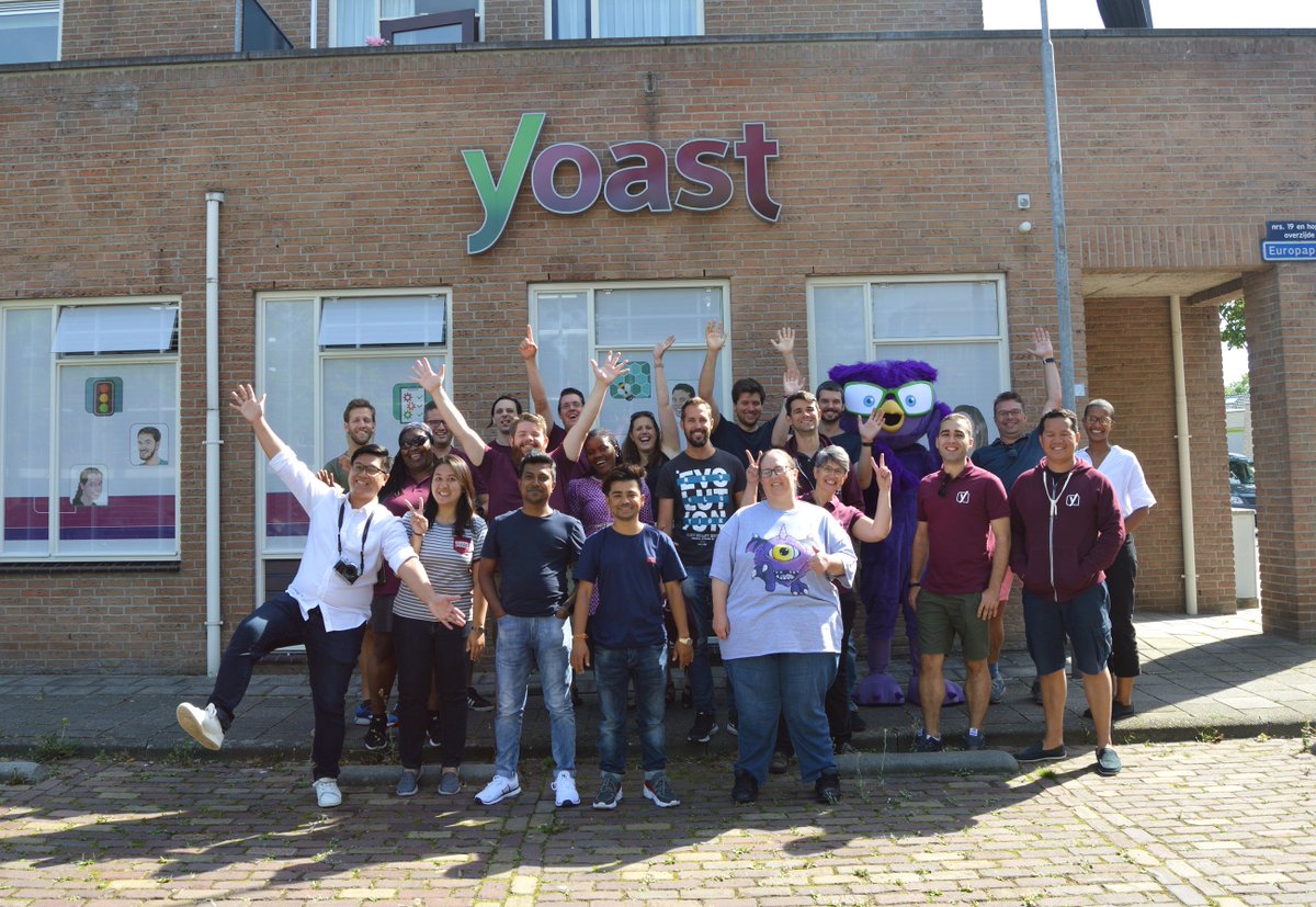 yoast's tweet image. We had an awesome week with our #SupportEngineers from all over the world. It was filled with training, networking, team building, and fun activities. This afternoon we&apos;re topping everything off with a borrel! #YoastCamp